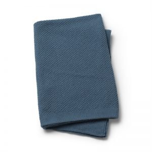 Elodie Details Moss-Knitted Blanket - Tender Blue